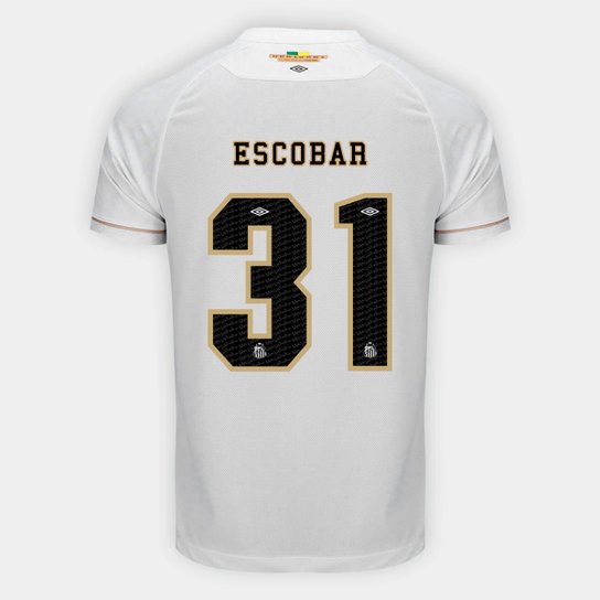 Camisa Santos I 26/27 Escobar - Nº 31 - Torcedor Umbro Masculina
