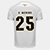 Camisa Santos I 26/27 Gabriel Menino -  Nº 25 - Torcedor Adidas Masculina - Branco+Bronze