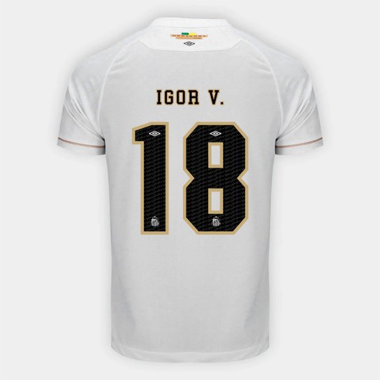 Camisa Santos I 26/27 Igor Vinicius - Nº 18 - Torcedor Umbro Masculina