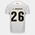 Camisa Santos I 26/27 João Ananias -  Nº 26 - Torcedor Adidas Masculina - Branco+Bronze