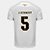 Camisa Santos I 26/27 J.Schmidt -  Nº 5 - Torcedor Adidas Masculina - Branco+Bronze