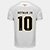 Camisa Santos I 26/27 - Neymar Jr nº 10 Torcedor Umbro Masculina - Branco+Bronze