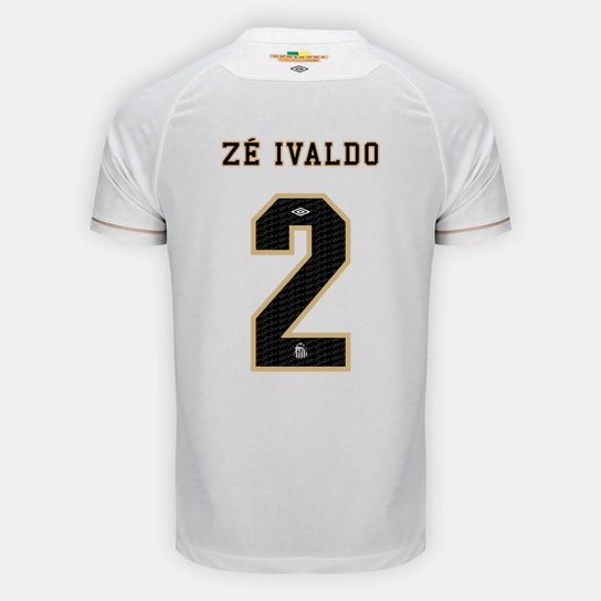 Camisa Santos I 26/27 Zé Ivaldo - Nº 2 - Torcedor Adidas Masculina