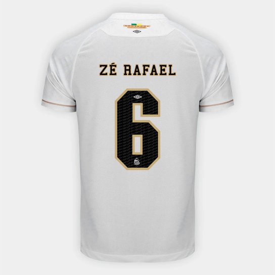 Camisa Santos I 26/27 Zé Rafael - Nº 6 - Torcedor Adidas Masculina