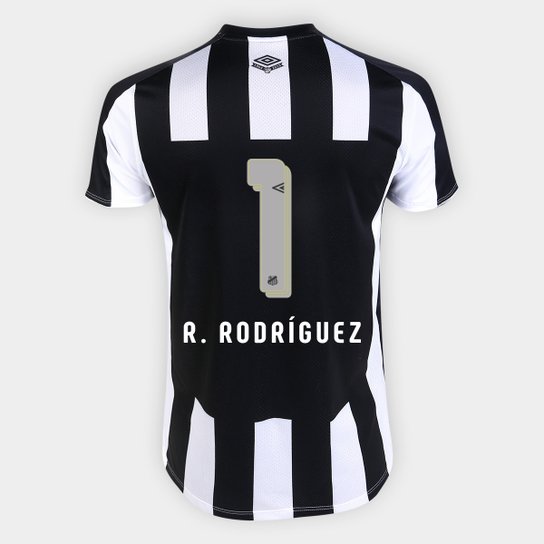 Camisa Santos II 19/20 - nº 1 R. Rodríguez - Torcedor Umbro Masculina