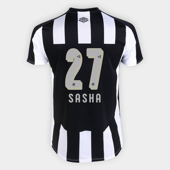 Camisa Santos II 19/20 n° 27 Sasha - Torcedor Umbro Masculina