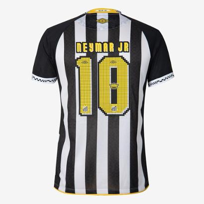 公式 Neymar Santos 10 ユニフォーム XL 白 Camisa Santos II 25/26 Neymar N° 10 Jogador Umbro Masculina