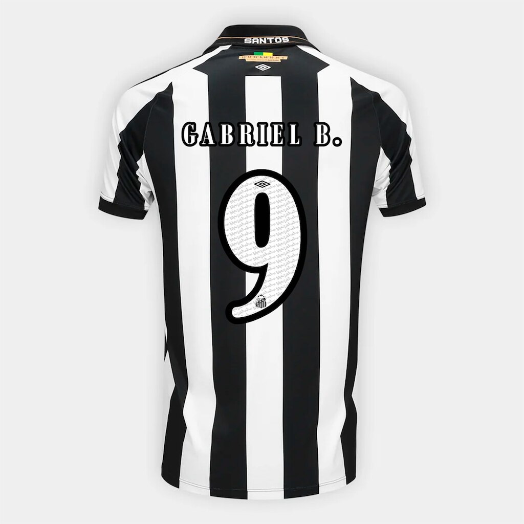 Camisa Santos II 26/27 Gabriel B. Nº 9 Torcedor Umbro Masculina