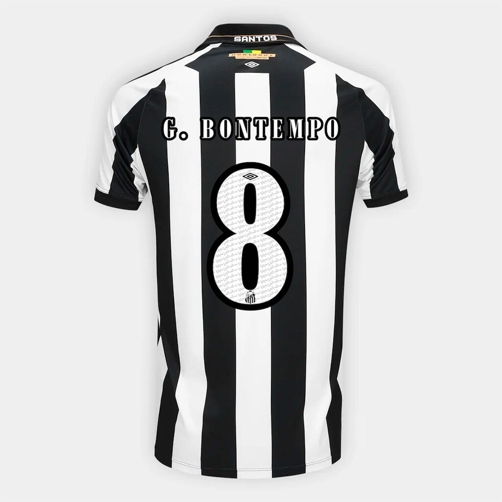 Camisa Santos II 26/27 Gabriel Bontempo Nº 8 Torcedor Umbro Masculina
