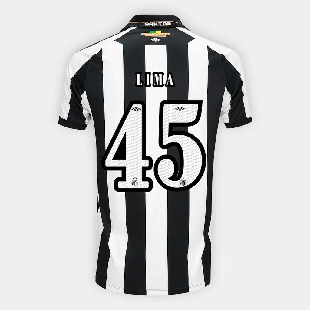 Camisa Santos II 26/27 Lima Nº 45 Torcedor Umbro Masculina