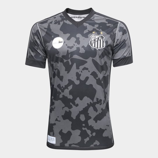 Camisa Santos III 17/18 s/n° - Torcedor Kappa Masculina