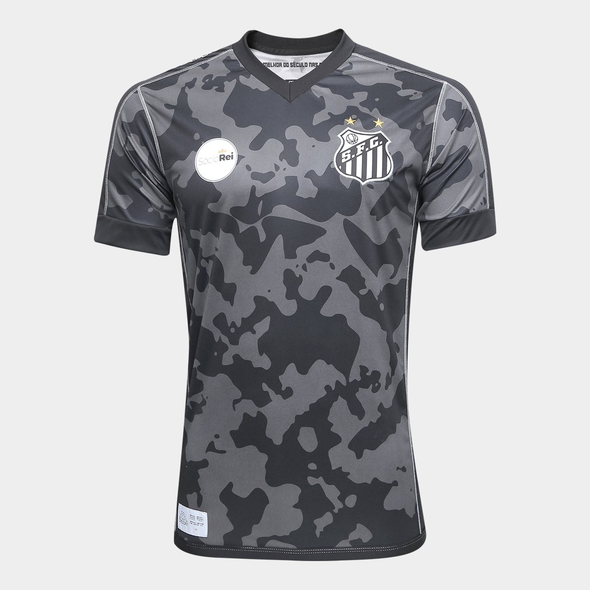 Camisa Santos III 17/18 s/n° - Torcedor Kappa Masculina ...