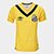 Camisa Santos III 2024 s/n° Torcedor Umbro Feminina - Amarelo+Preto