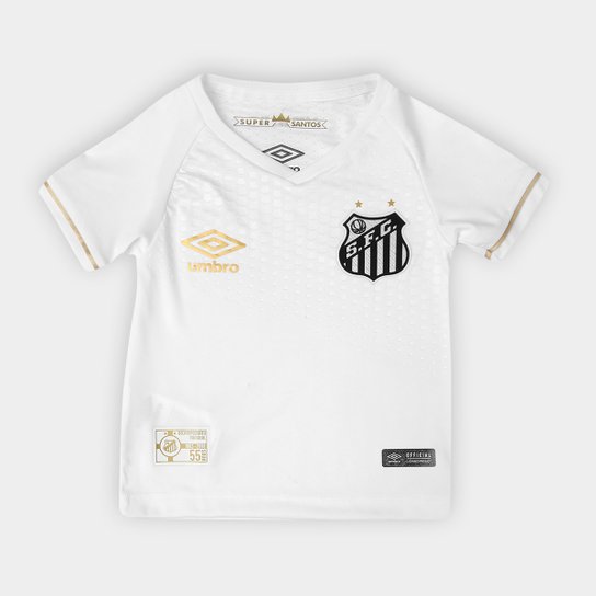 Camisa Santos Infantil I 2018 s/n° Torcedor Umbro