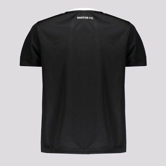 Camisa Santos Matriz Infantil Preta e Branca