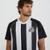 Camisa Santos Mosaico Masculina - Branco+Preto