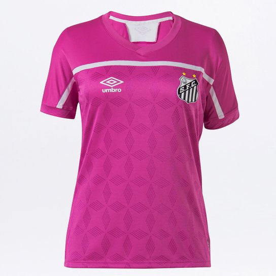Camisa Santos Outubro Rosa 20/21 s/nº Torcedor Umbro Feminina