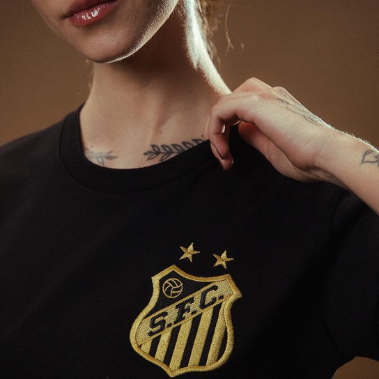 Camisa Santos Pelé Retrô Mil Gols Edição Limitada Feminina