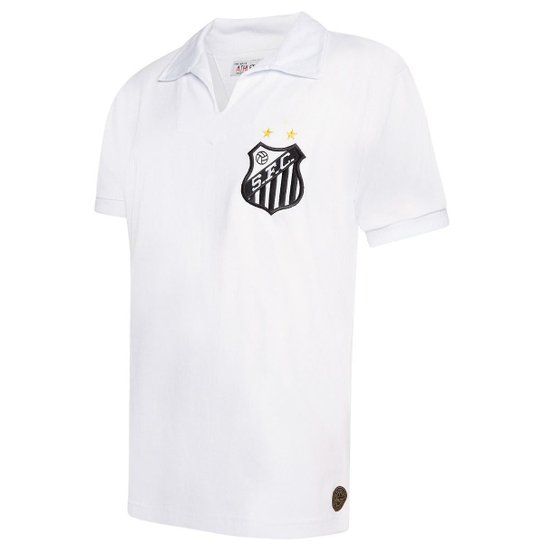 Camisa Santos Retrô 1962 Número 7 Costas Masculina