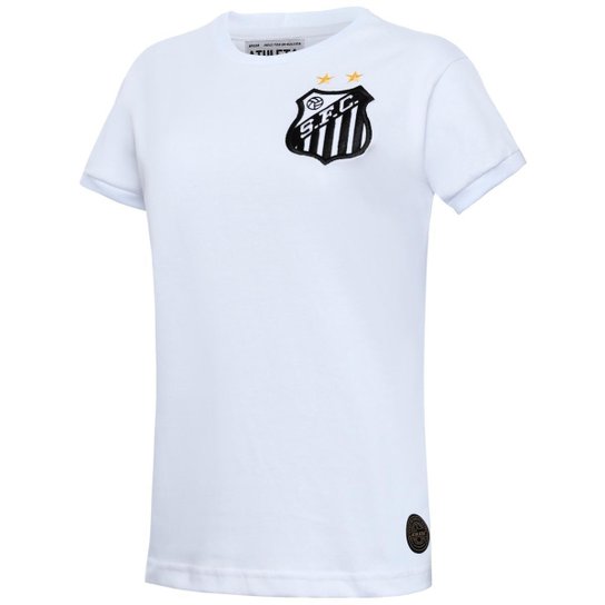 Camisa Santos Retrô 1969 Milésimo Gol Pelé Feminina