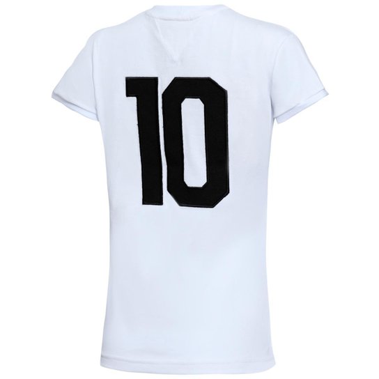 Camisa Santos Retrô 1969 Milésimo Gol Pelé Feminina