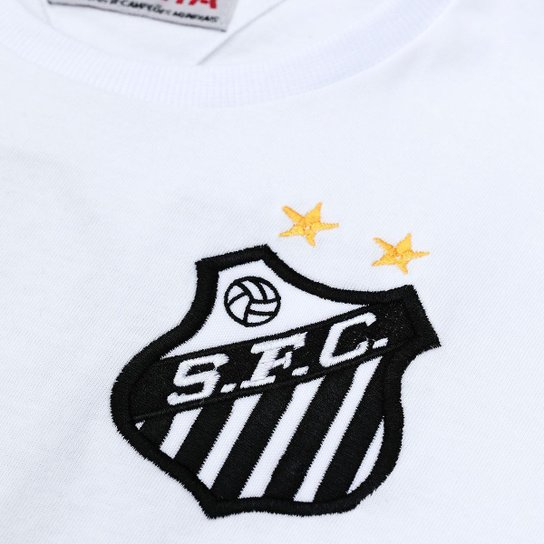 Camisa Santos Retrô 1969 Milésimo Gol Pelé Feminina