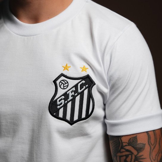 Camisa Santos Retrô 1969 Milésimo Gol Pelé Masculina