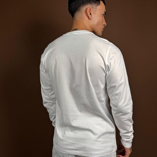 Camisa Santos Retrô 1978 Meninos da Vila Manga Longa Masculina