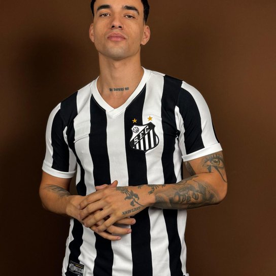 Camisa Santos Retrô 1984 Listrada Masculina