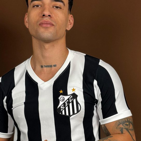 Camisa Santos Retrô 1984 Listrada Masculina