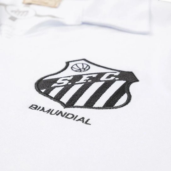 Camisa Santos Retrô Bicampeão 62/63 Infantil Juvenil Unissex