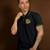 Camisa Santos Retrô Polo Ouro Masculina - Preto