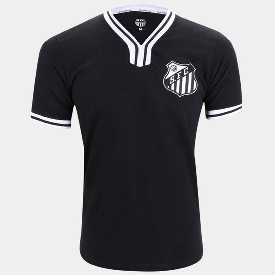 Camisa Santos Vintage Preta Masculina