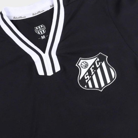 Camisa Santos Vintage Preta Masculina