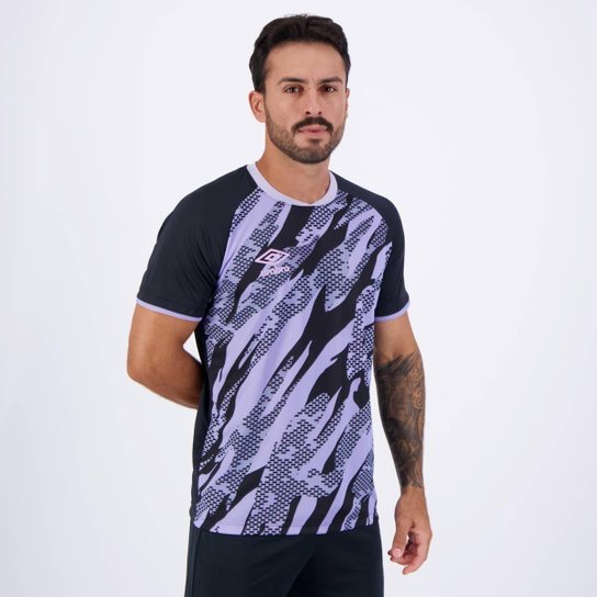 Camisa Umbro Artillerry Preta e Roxa