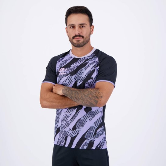 Camisa Umbro Artillerry Preta e Roxa