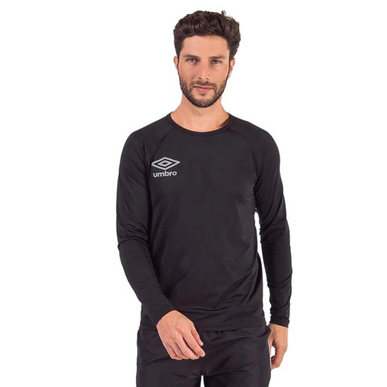 Camisa Umbro Diamond Basic Manga Longa Masculina