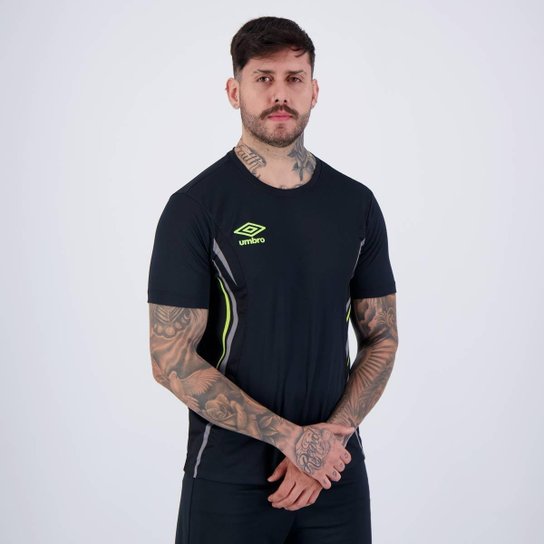 Camisa Umbro Rush Preto e Cinza