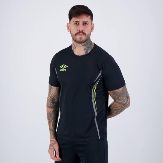 Camisa Umbro Rush Preto e Cinza