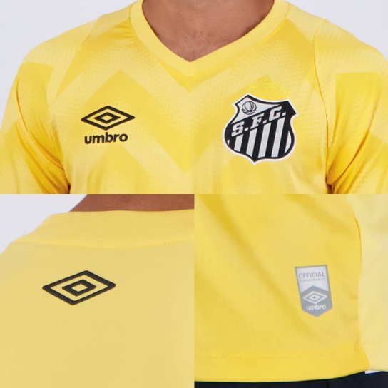 Camisa Umbro Santos Goleiro 2024 Amarela