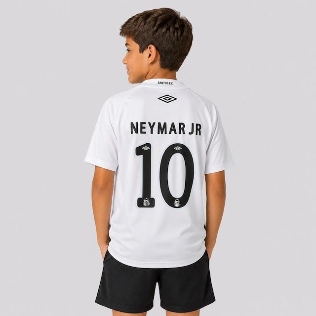 Camisa Umbro Santos I 2025 Juvenil 10 Neymar Jr