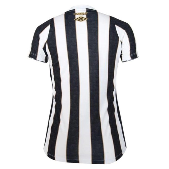 Camisa Umbro Santos II 2024/25 Feminina - Preto e Branco 2GG