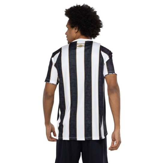 Camisa Umbro Santos II 2024/25 Masculina - Preto e Branco 2GG