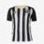 Camisa Umbro Santos Of.2 2025 Torcedor S/N Masculina - Preto+Branco