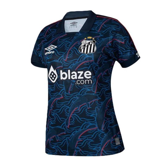 Camisa Umbro Santos Oficial 3 2023 Feminina - Atleta