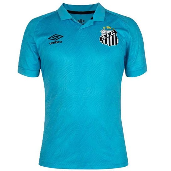 CAMISA UMBRO SANTOS OFICIAL 3 2025 NEYMAR JR AZUL MASCULINA