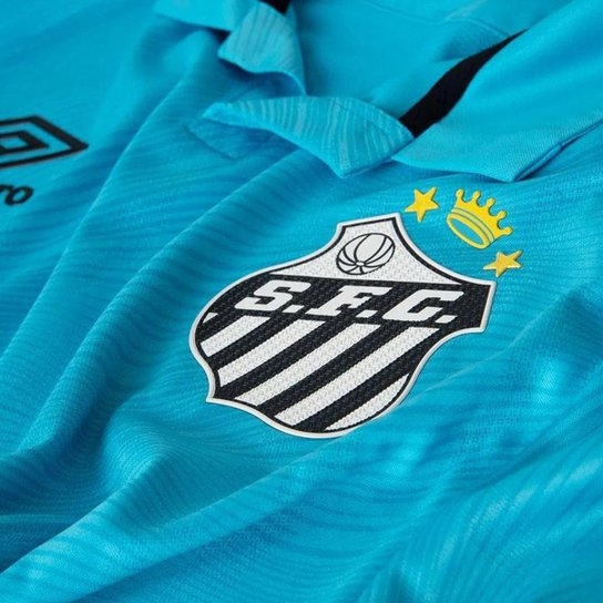 CAMISA UMBRO SANTOS OFICIAL 3 2025 NEYMAR JR AZUL MASCULINA