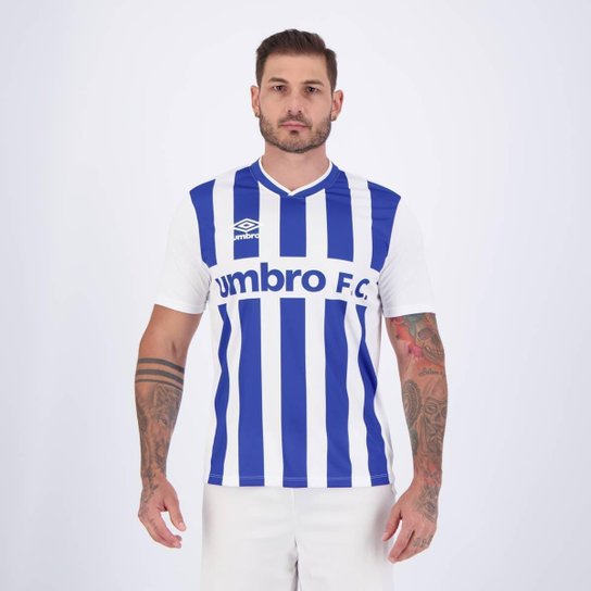 Camisa Umbro Sponsor Branca e Azul
