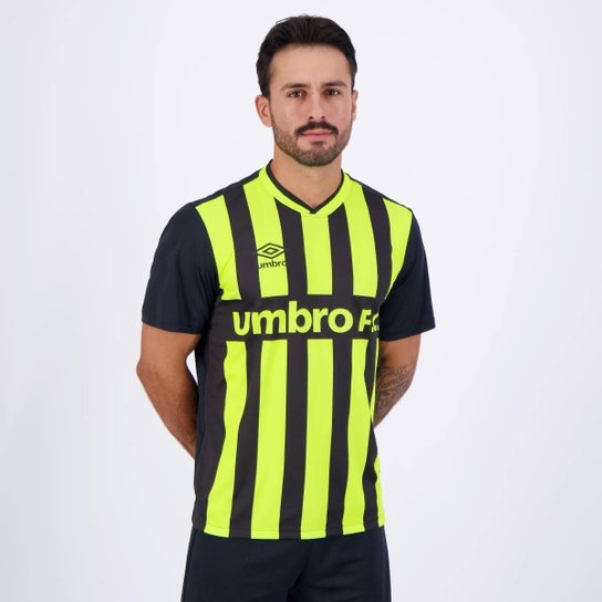 Camisa Umbro Sponsor Preto e Verde