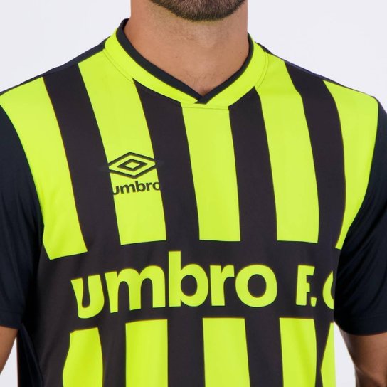 Camisa Umbro Sponsor Preto e Verde
